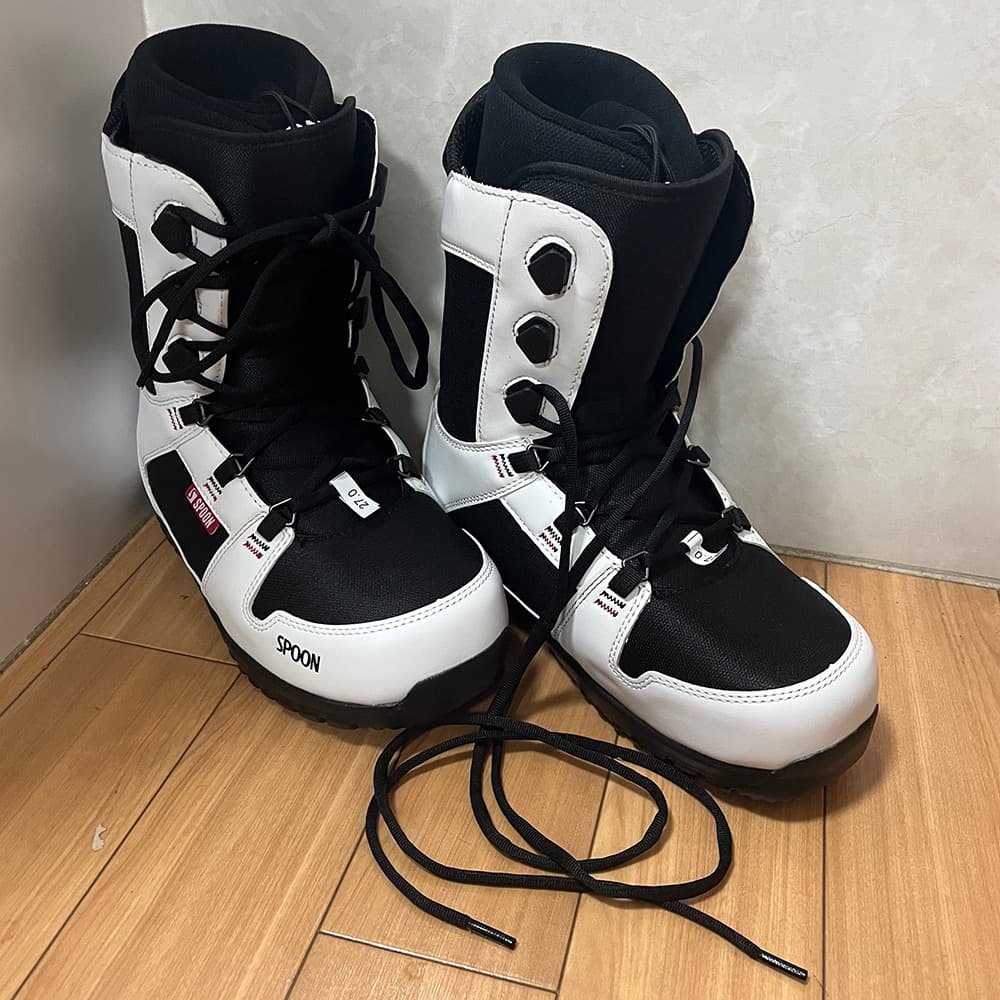 スノーボード ブーツ シューレース ホワイト 26.5～27cm ＊新品訳あり＊