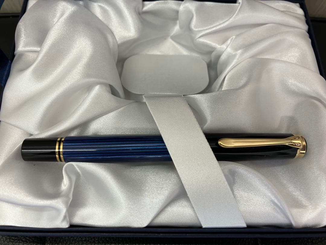 Pelikan 青黒万年筆 保証書付き