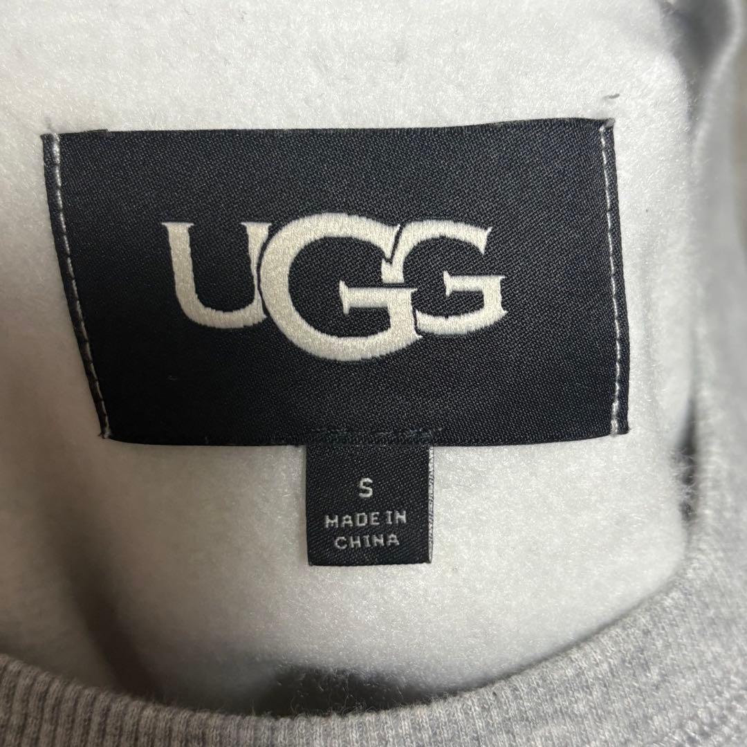 UGG アグ トレーナー スウェット マドリンファジーロゴ グレー ピンク