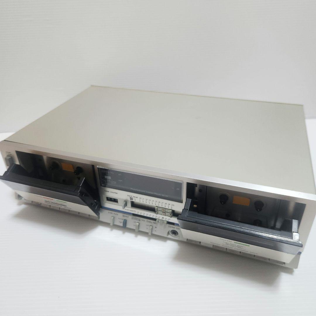 [当時物 動作品] Technics RS-M222 ダブルカセットデッキ