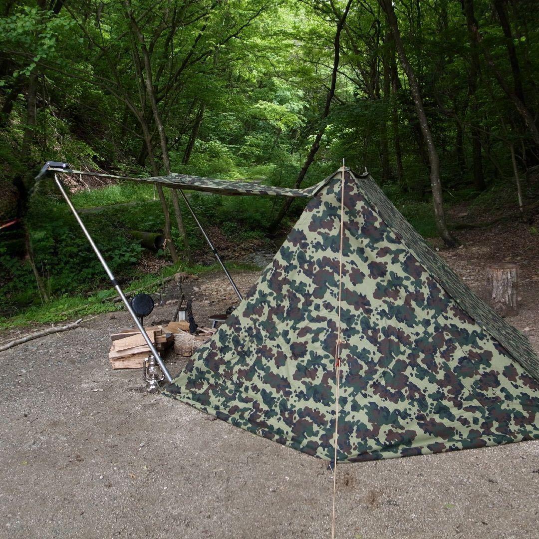 ルーマニア 軍幕 デッド 希少 アメーバカモ デットストック M47 3枚セット