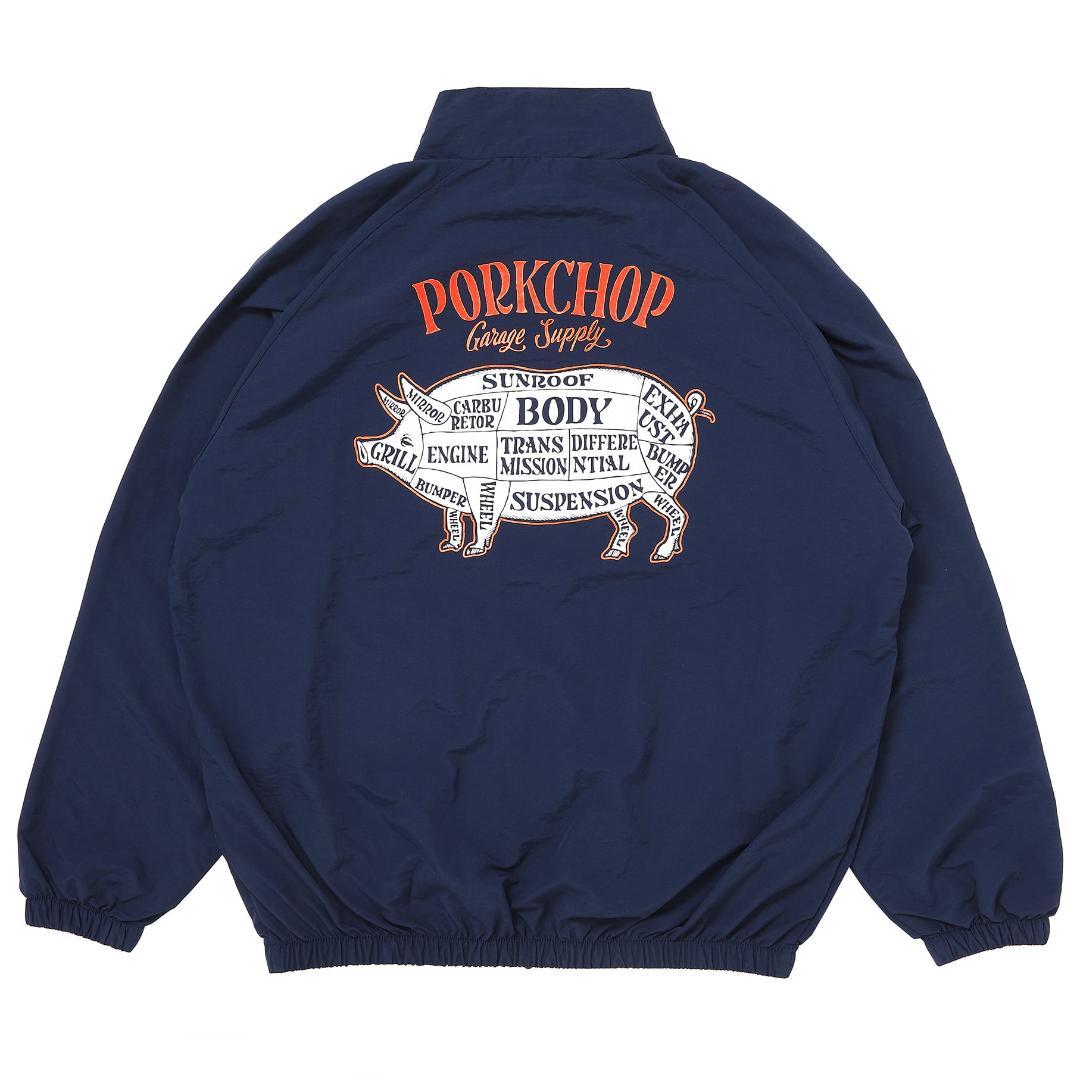PORKCHOP ネイビー ジップアップジャケット