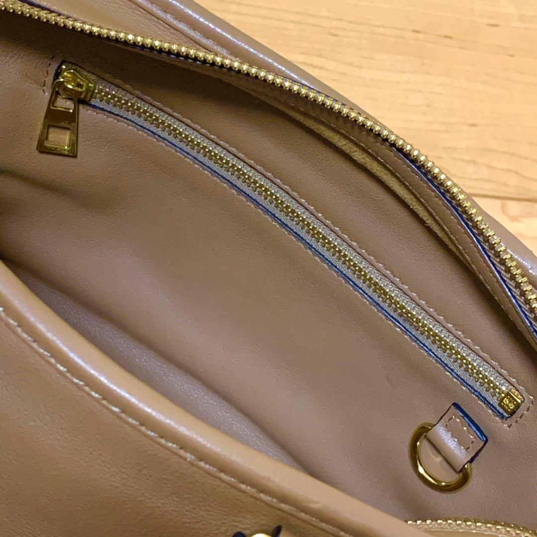 極美品　ロエベ アマソナ23 ショルダーバッグ ハンドバッグ 2way ベージュ