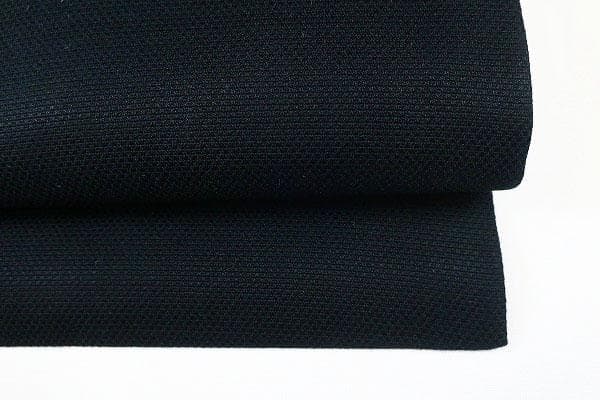 珍柄！未使用品 名古屋帯 ハムスター 可愛い ウール 黒 3m77cm お洒落