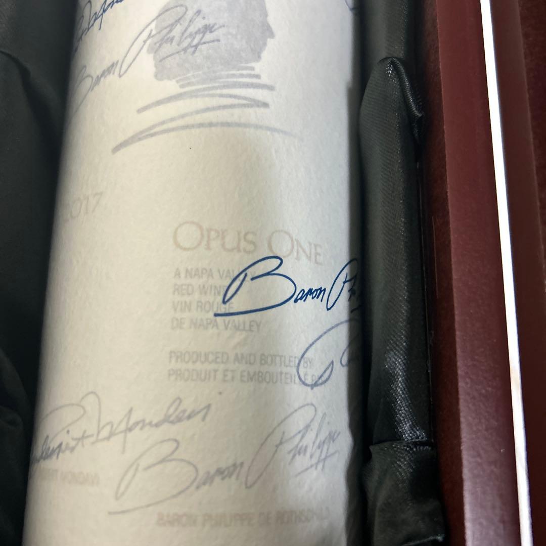【新品未開封 木箱付き】Opus One 2017 赤ワイン