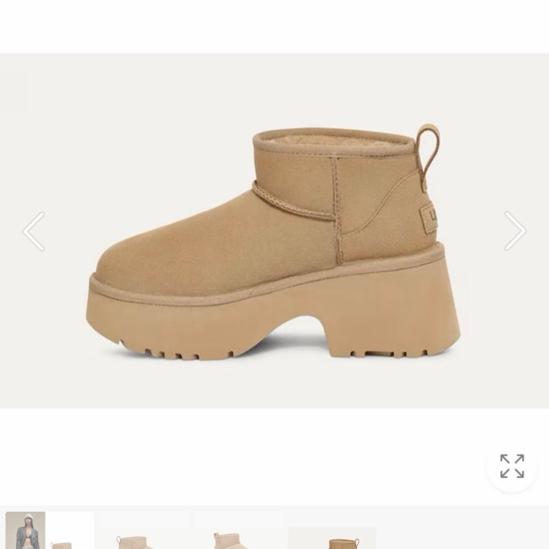 UGG CLASSIC ULTRA MINI NEW ベージュショートブーツ