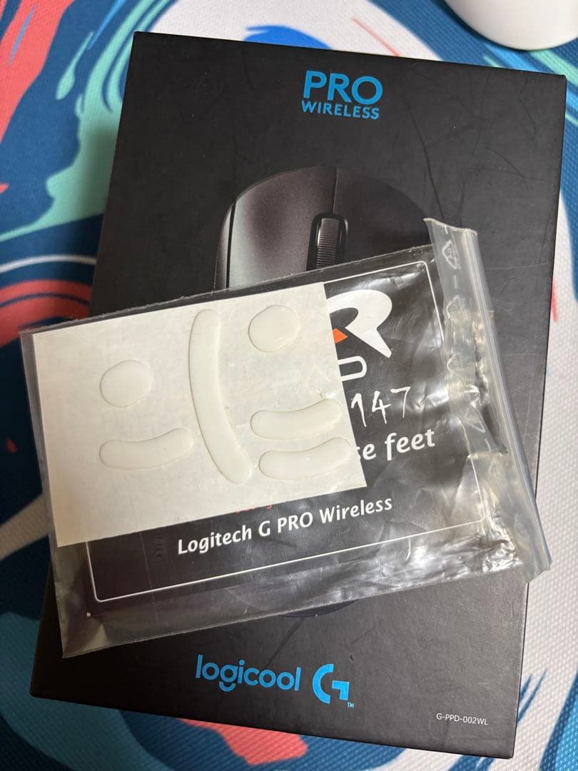 Logitech G PRO ワイヤレスマウス 本体 マウスソール付き