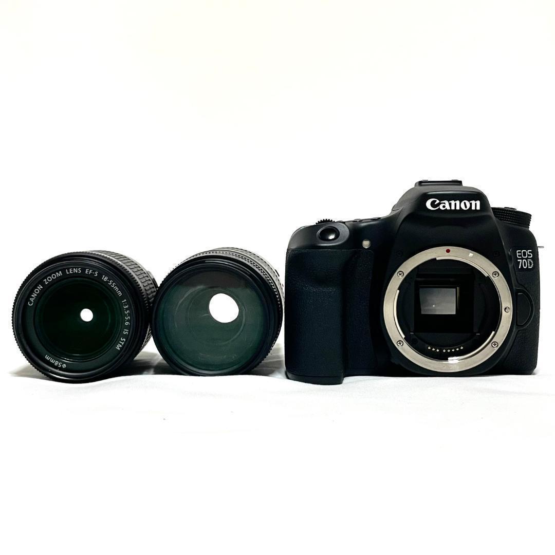 初心者セット❣️ Canon EOS 70D 超望遠Wレンズキット すぐ使える✨