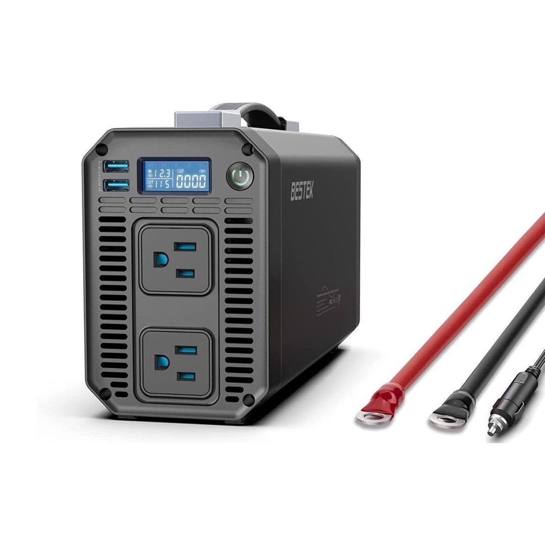 BESTEK 正弦波 インバーター コンセント 1000W USB2カー 車