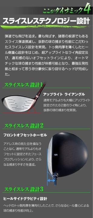 【新品】適合限界高反発!の適合最強反発力の豪快な飛び! ダイナミクス ドライバー