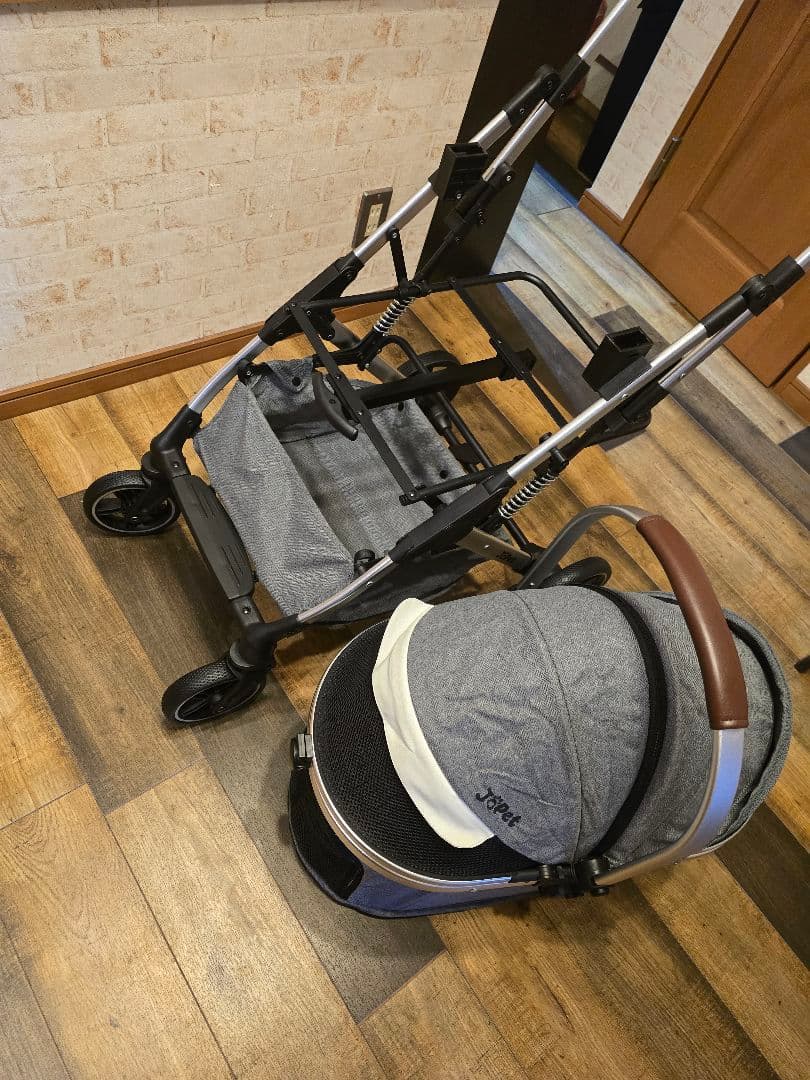 ペットカート グレー 小、中型犬用 新品 未使