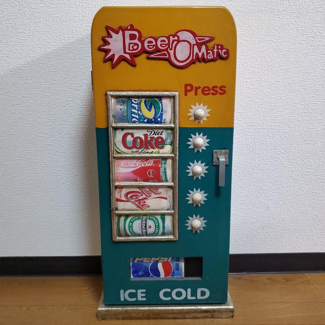 ヴィンテージ風／CDラック／／Beer O Matic／自動販売機型／木製