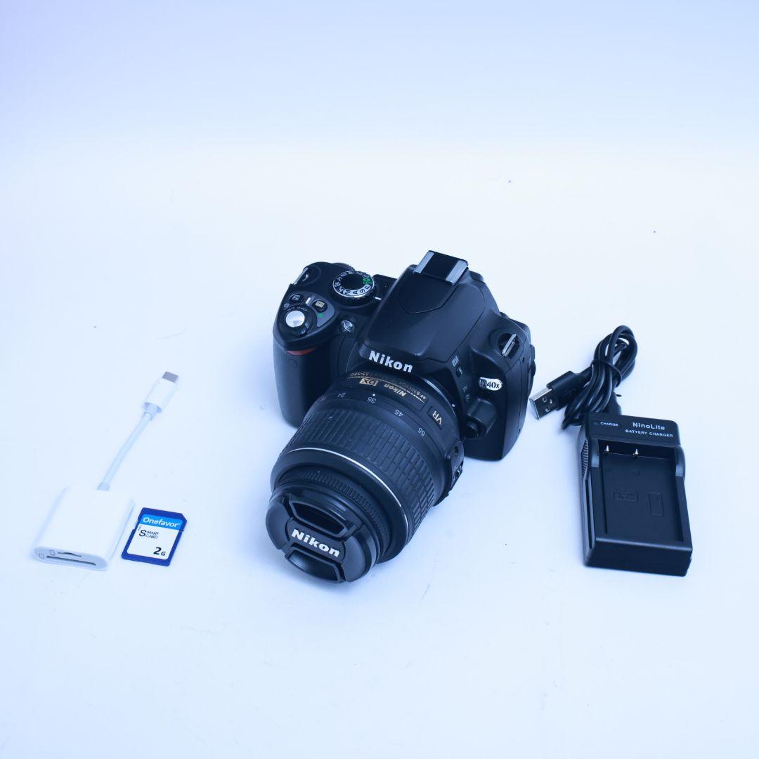 Nikon D40X 一眼レフデジタルカメラ 電池 充電器 標準レンズ付