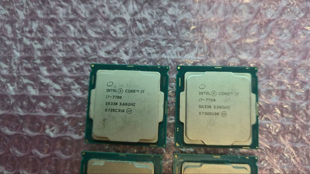 core i7 7700 7個まとめ売り動作確認済み