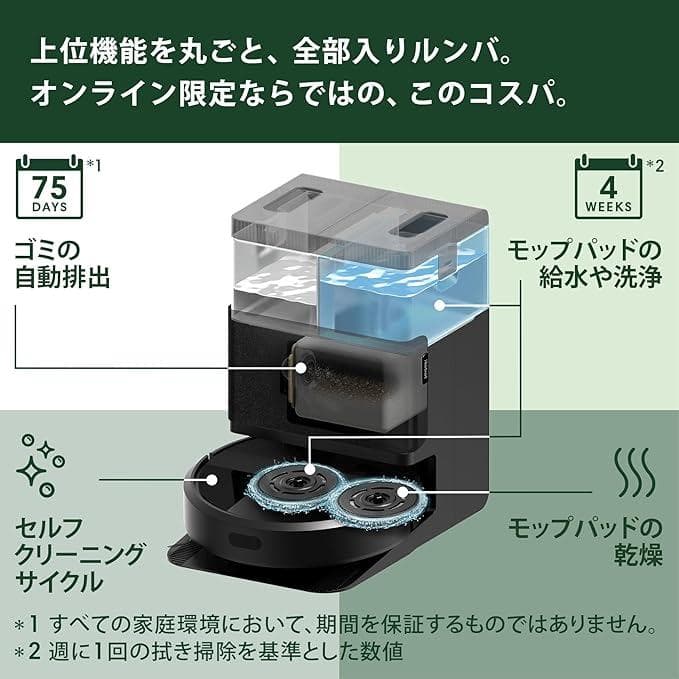 【新品未開封】ロボット掃除機 自動ゴミ収集機能付き