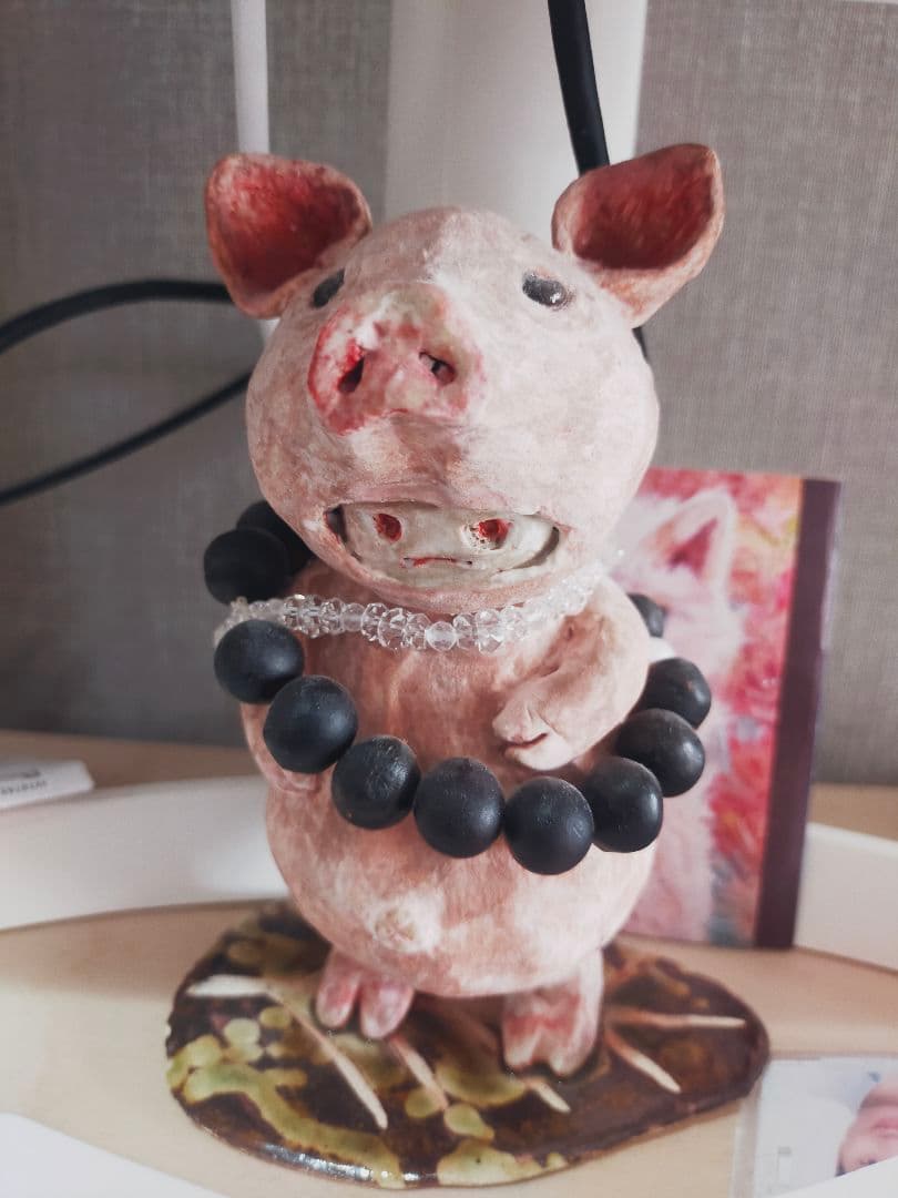 子豚 陶器作品