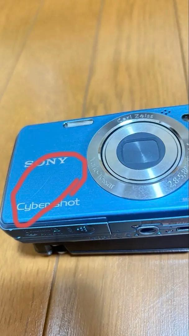 動作品　希少ブルーSONY サイバーショット12.1MPDSC-W220