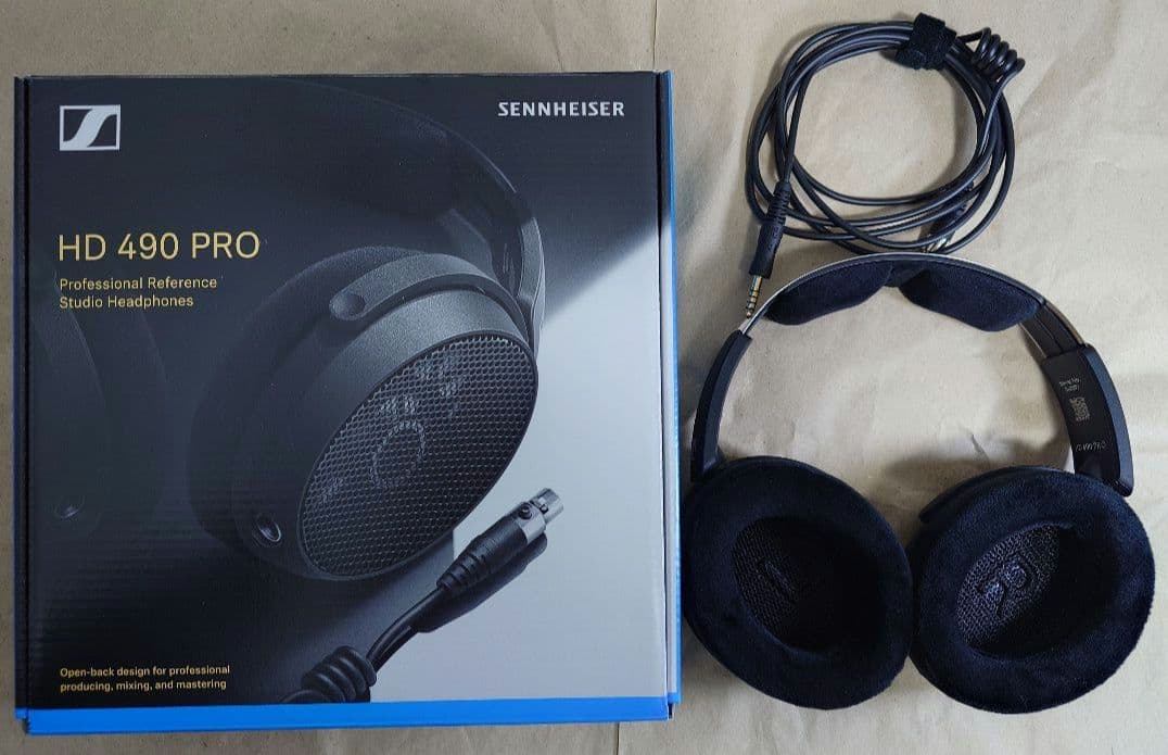 Sennheiser HD 490 PRO と 4.4mmバランス接続ケーブル