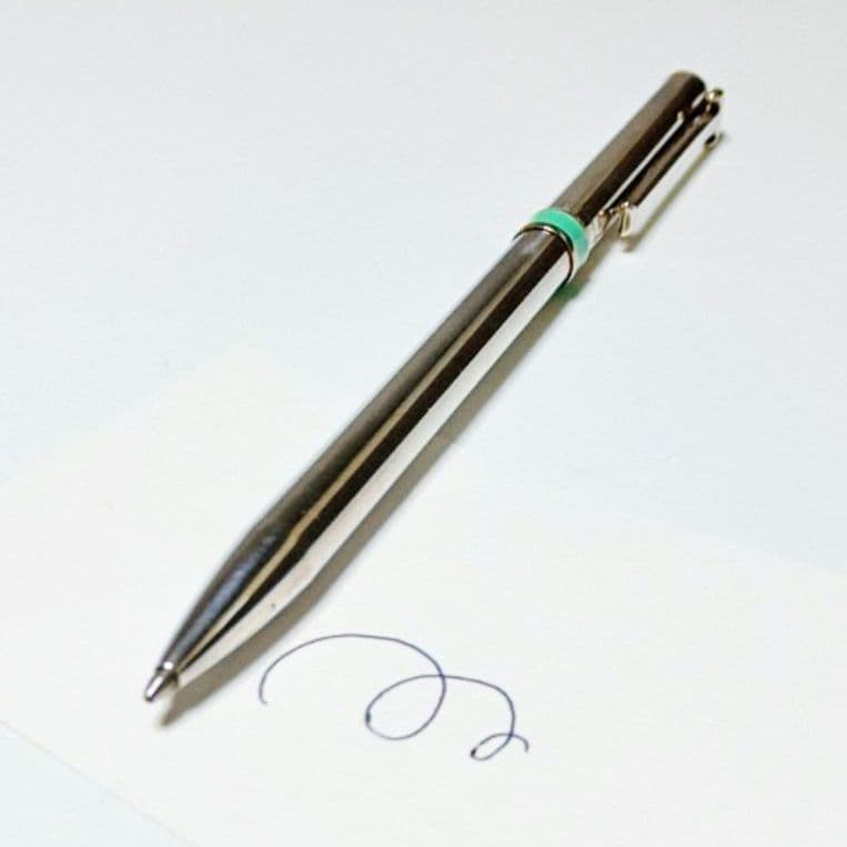 【美品 希少USA刻印】ティファニー ボールペンTクリップ 箱ポーチ付