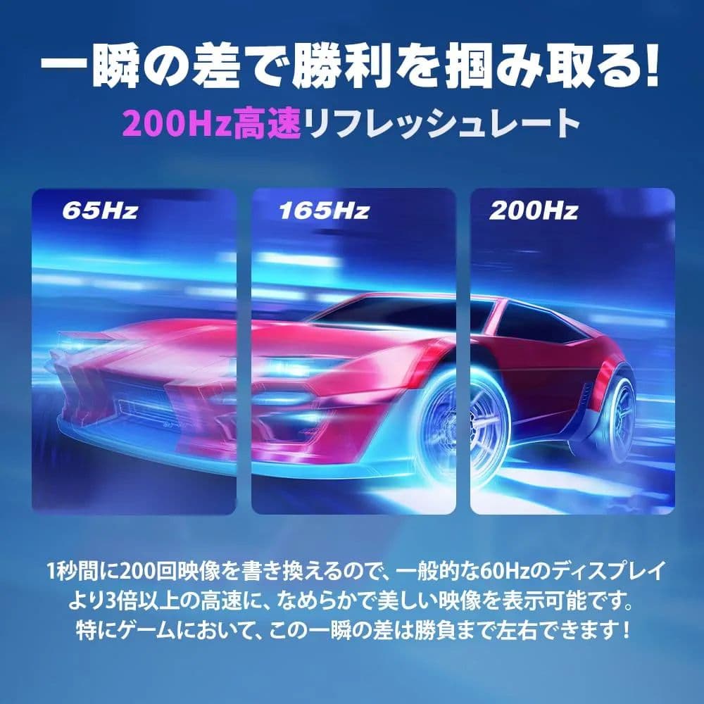 新品未使用　cocopar 白　24.5インチ　200Hz　ゲーミングモニター