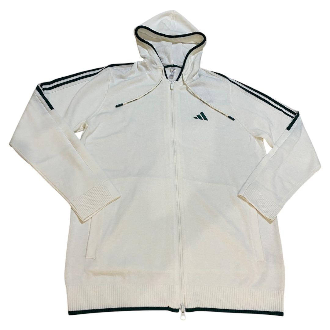 【新品タグ付】adidasゴルフ プライムニット フルジップフーディー Lサイズ