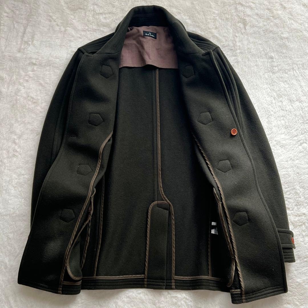 S*I様 Paul Smith カシミヤ ウール ダッフルコート カーキ L