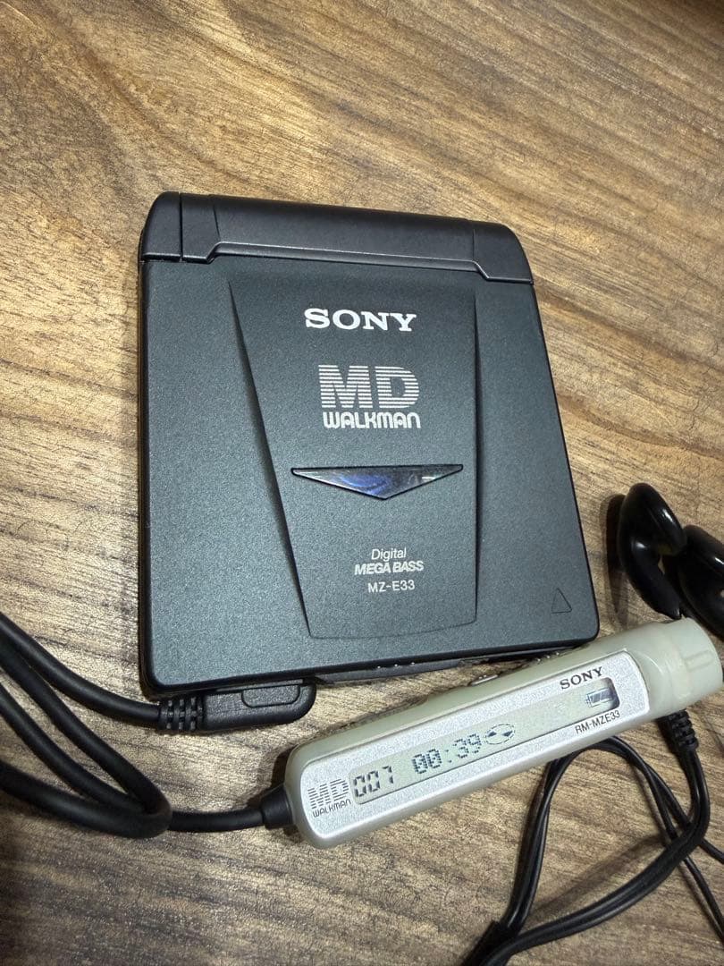 SONY ポータブルミニディスクプレーヤー MZ-E33 本体色 ブラック