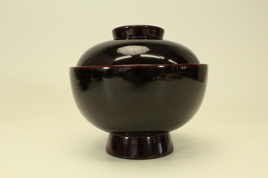 漆器の井助 沈金 若松 煮物椀 六客 美品(ZE586)