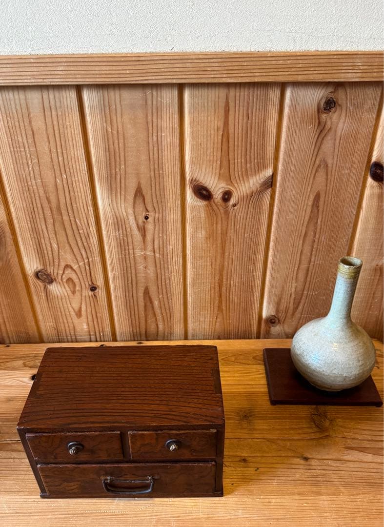 骨董　小家具　時代小抽斗　時代物　インテリア収納　アンティークボックス　組み木