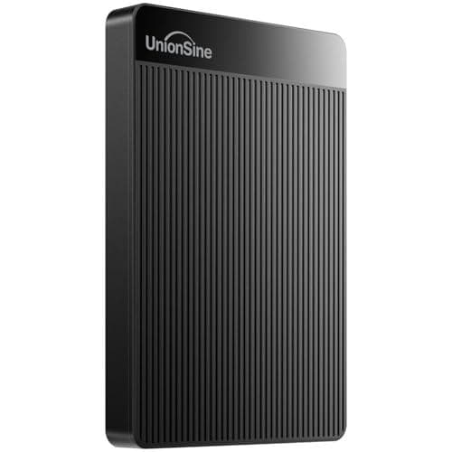 UnionSine 外付け ハードディスク 超薄型外付けHDD ポータブルハーm