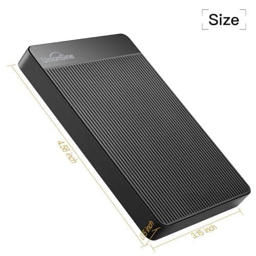 UnionSine 外付け ハードディスク 超薄型外付けHDD ポータブルハーm