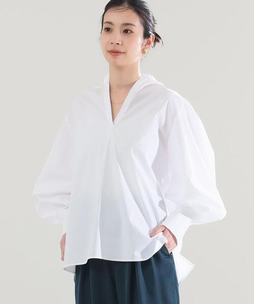 ■専用■美品【AK+1】2,3万 2024 スキッパーブラウス ホワイト