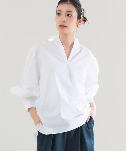 ■専用■美品【AK+1】2,3万 2024 スキッパーブラウス ホワイト