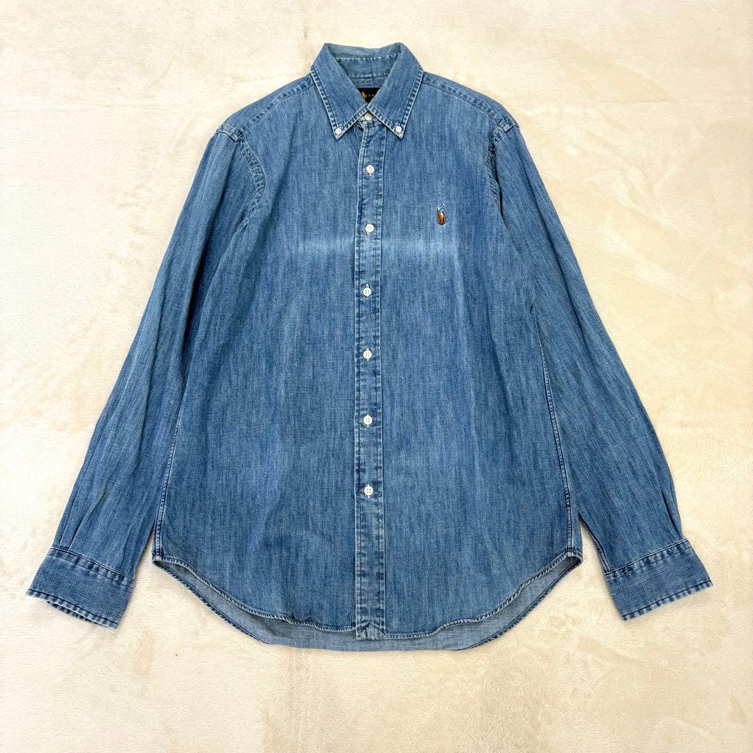 即完売✳︎ラルフローレン現行ダンガリーシャツマルチポニーデニムインディゴ正規品
