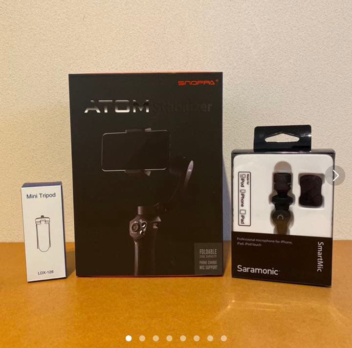 SNOPPA ATOM＋ミニ三脚＋コンデンサーマイク