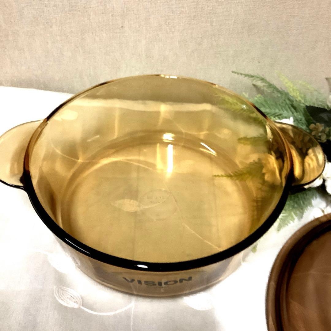 【新品・未使用】VISIONS/ビジョン　耐熱両手鍋　24㎝・⒊5ℓ