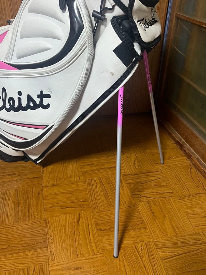 Titleist キャディバッグ ホワイト・ピンク