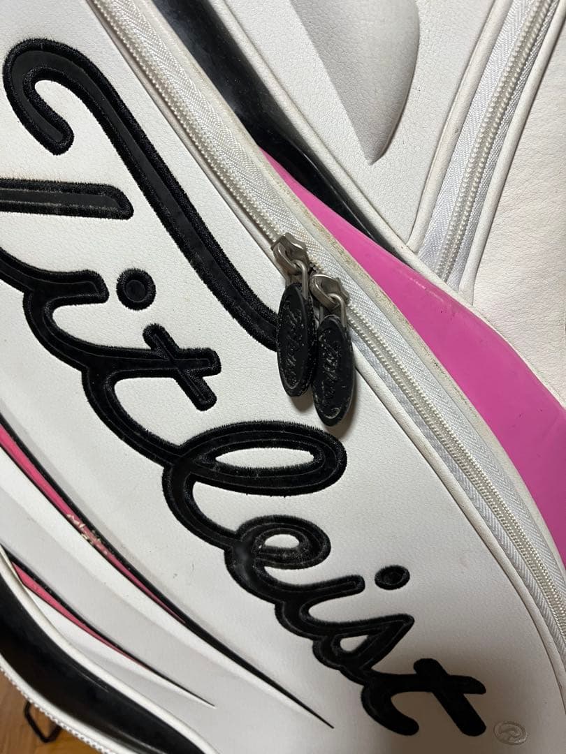 Titleist キャディバッグ ホワイト・ピンク