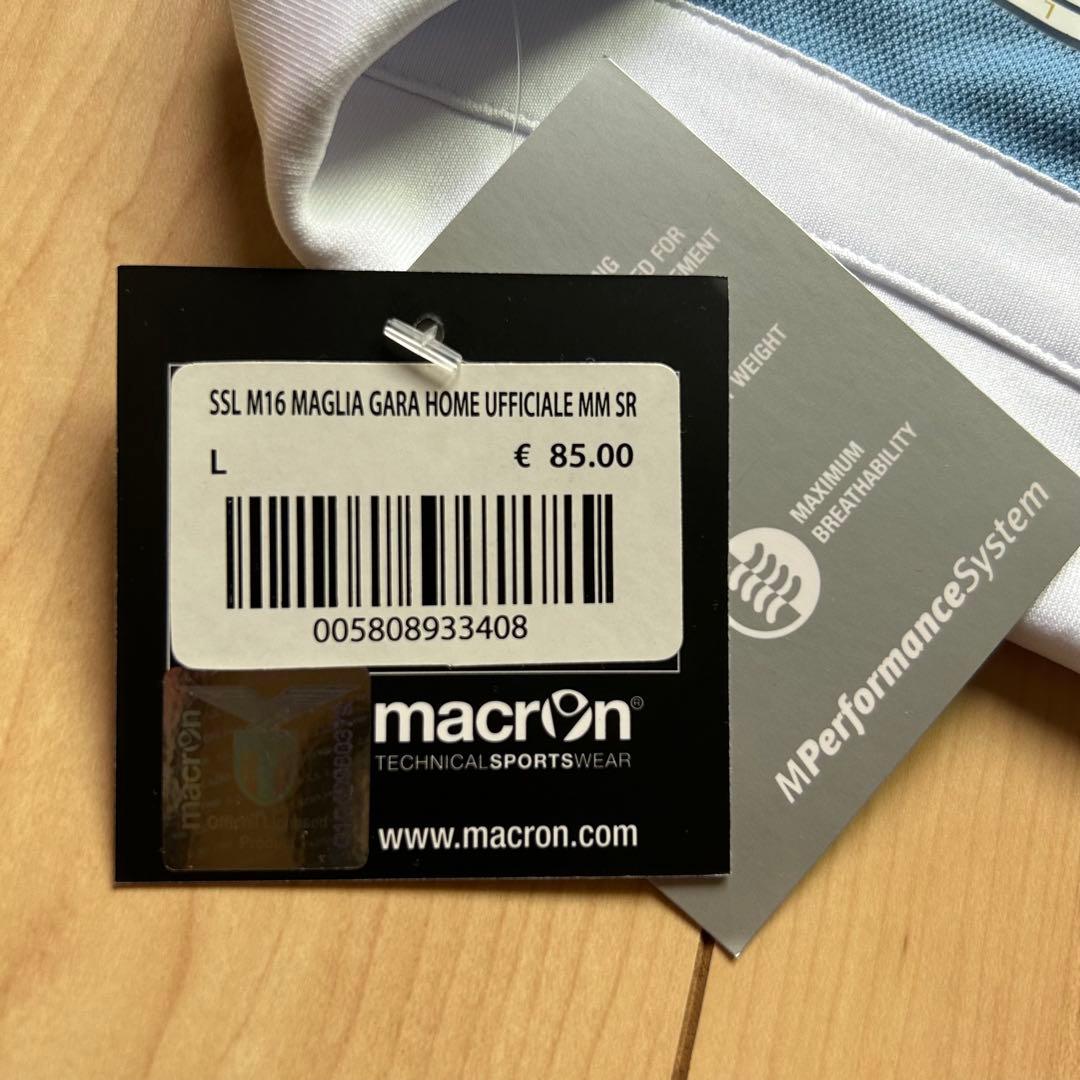 正規品新品☆SSラツィオ16/17ホームユニフォーム☆Lサイズ☆macron