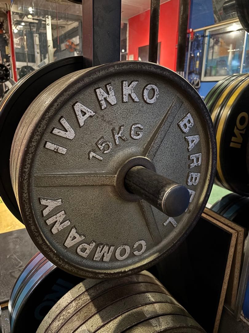 IVANKO バーベルプレート 15kg×8枚セット【計120kg】