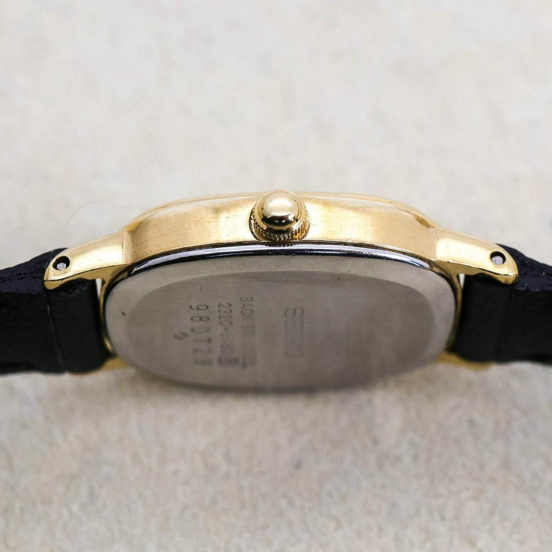稼働 SEIKO 腕時計 14金 アンティーク 水晶マーク ローマン 858