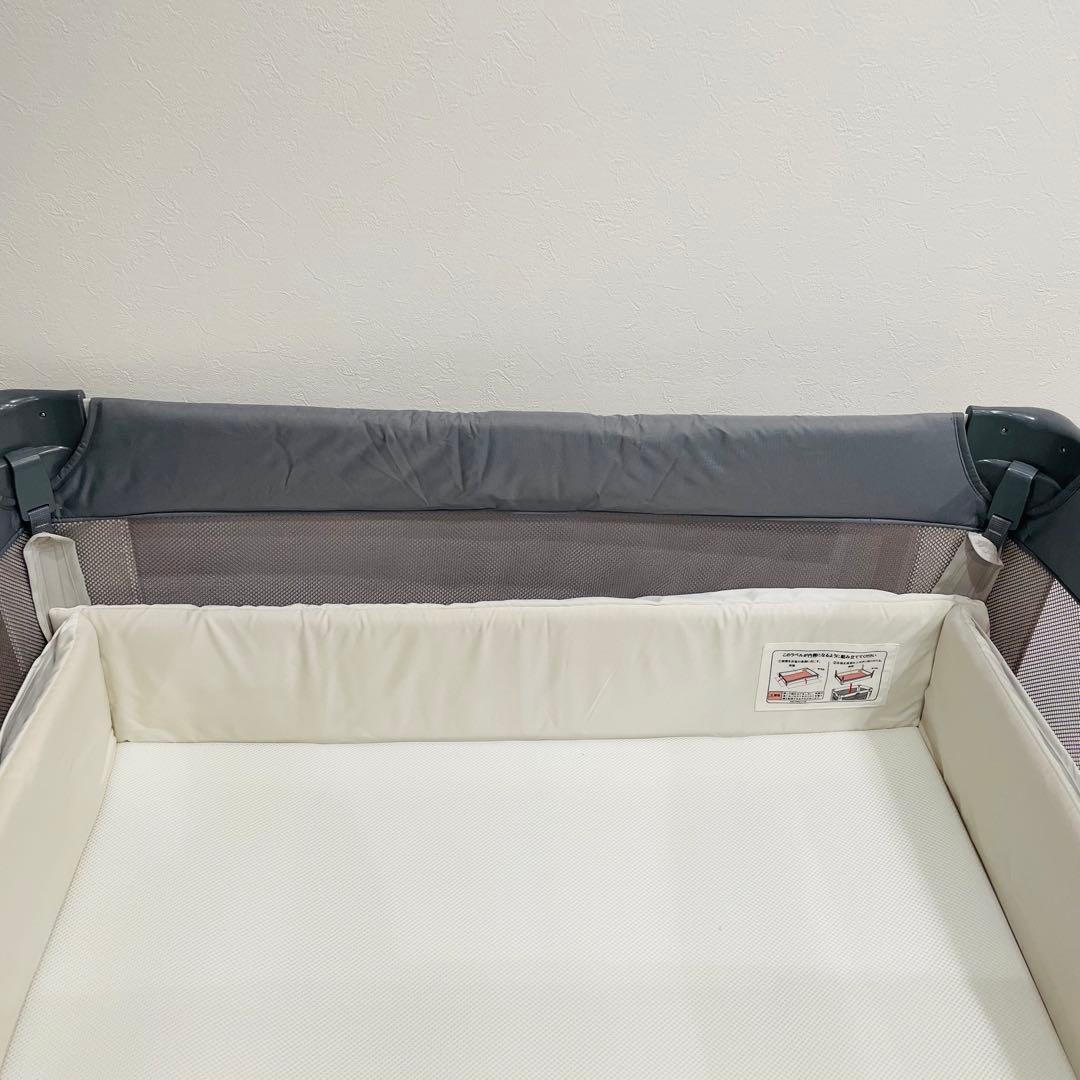 【美品】 最上位モデル Apricaベビーベッド ココネルエアー グレーベアー