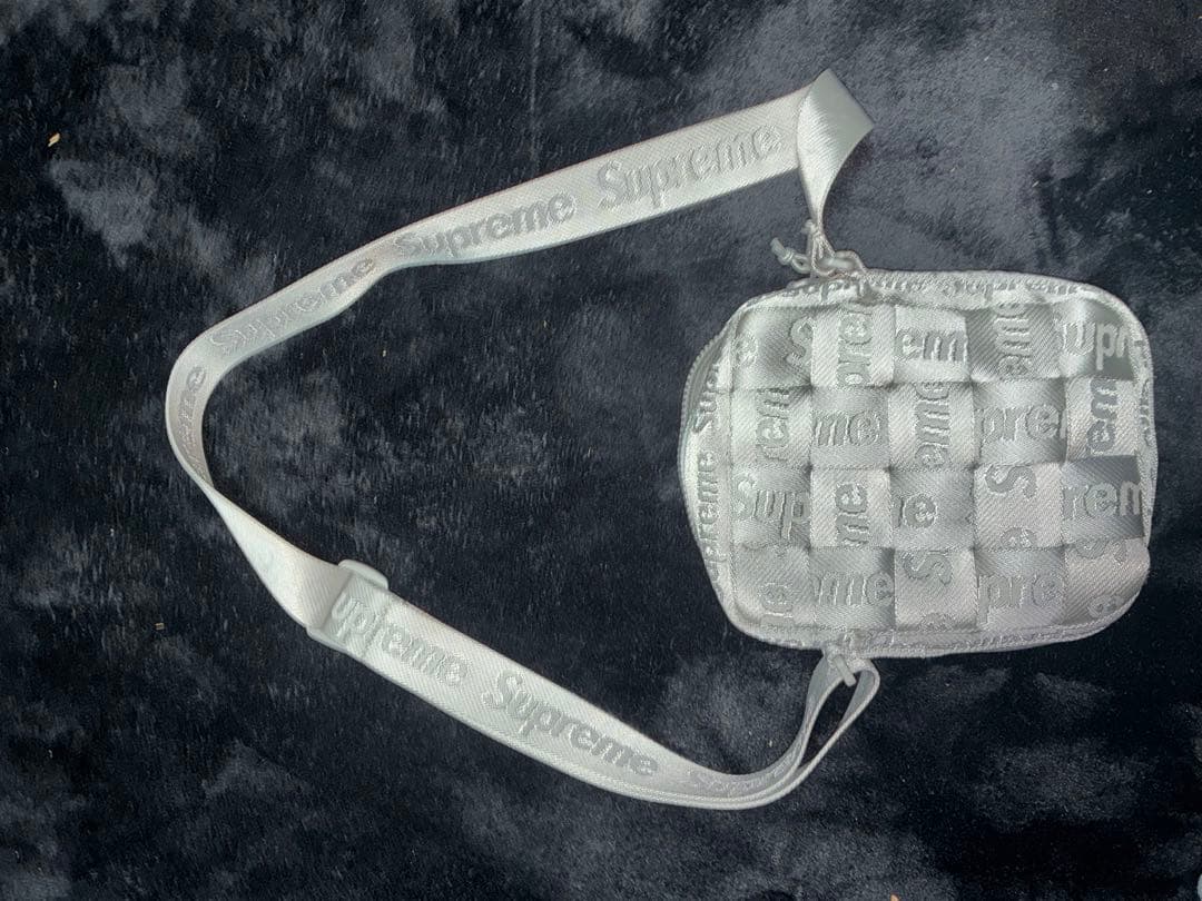 バッグ Supreme Woven Shoulder Bag \"Grey\" (24SS)