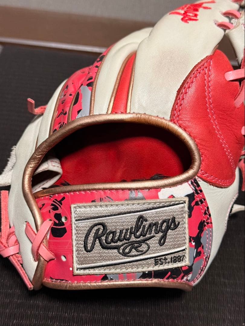 【最終値下げ！】Rawlings 軟式グローブ 赤/白