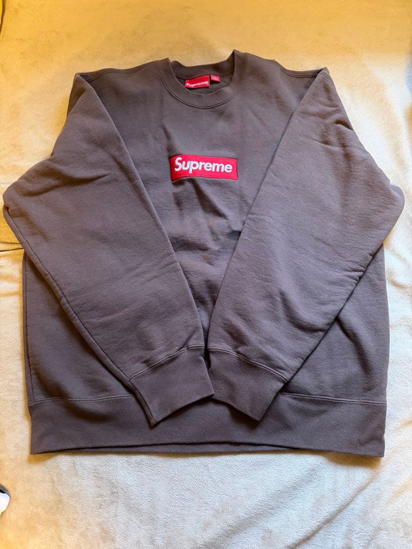 トップス Supreme Box Logo Crewneck \"Brown\" (22FW)