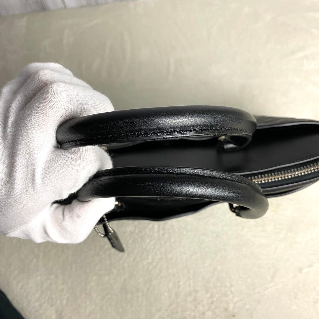 【美品☆人気モデル】コーチ ビジネスバッグ 2way シグネチャー 総柄 黒