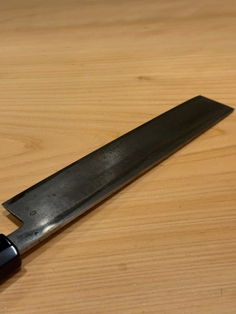 薄刃包丁　有次　本焼き　7寸