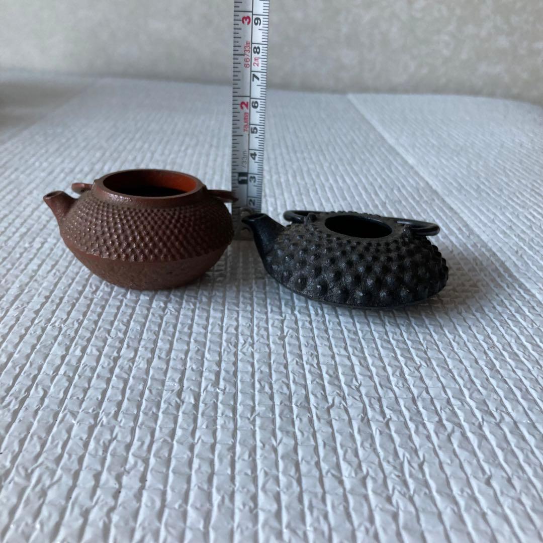 ジャンク品 蓋なし 鉄瓶 ミニチュア鉄瓶 5点まとめ売り 急須 茶器 茶道具
