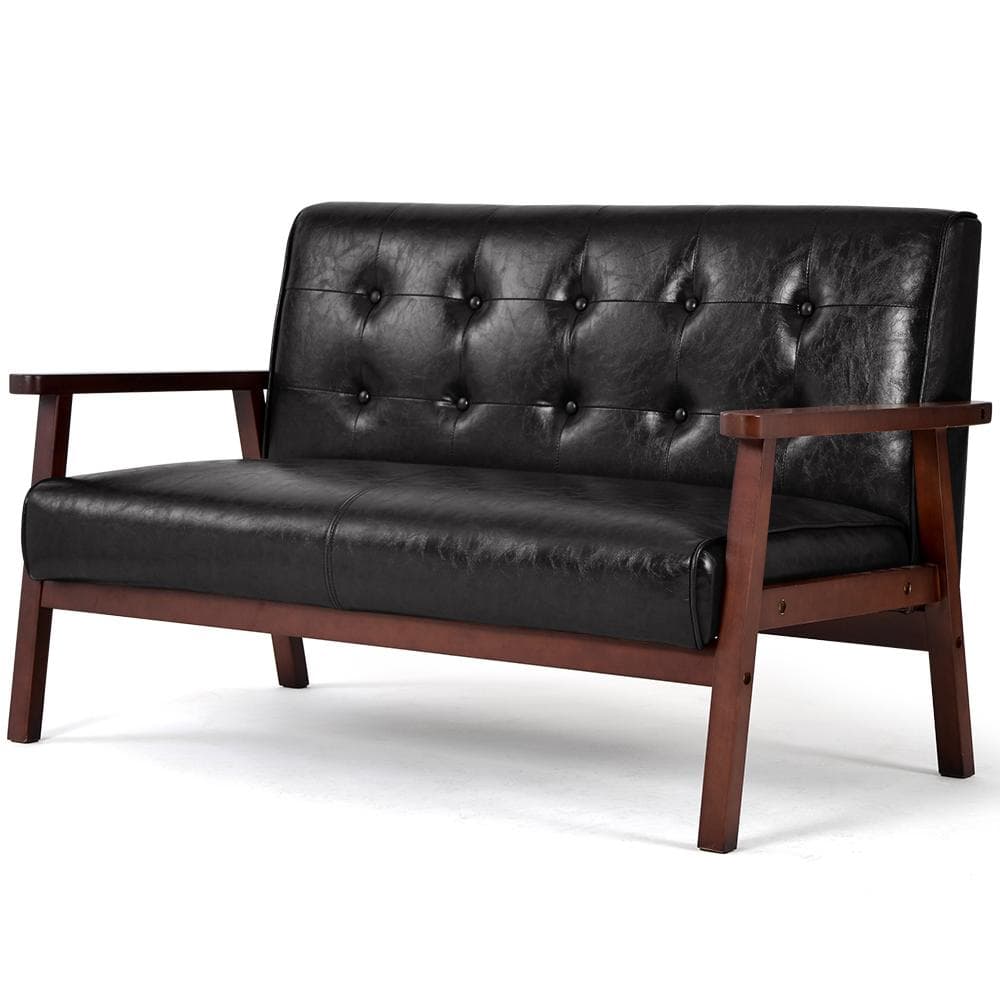人気再入荷！【新品】2人掛けソファ ソファー　オシャレ　BLACK・ブラック
