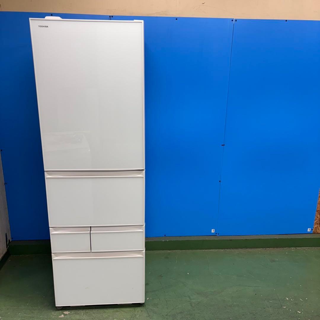 670 東芝　大型冷蔵庫　400L強　410L 自動製氷　小型　右開き　格安
